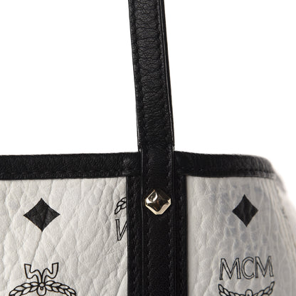 MCM Visetos Medium Project Reversible Shopper Tote White 8 of 18
