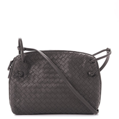 Bottega Veneta Nappa Intrecciato Pillow Crossbody Messenger Light Grey 1 of 15