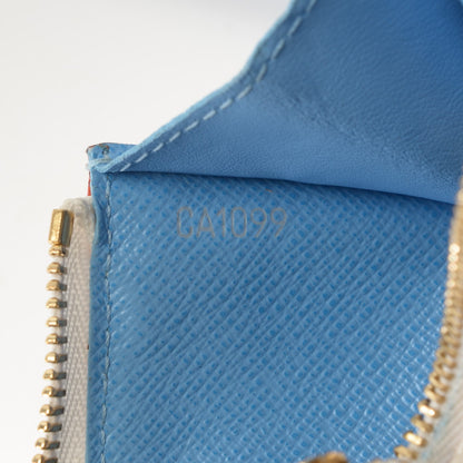 Louis Vuitton Monogram Multicolor Key Pouch White Anie 6 of 7