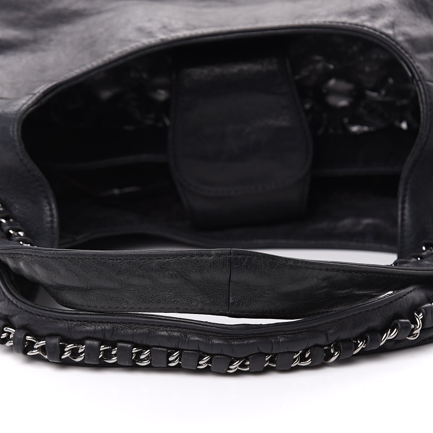 Chanel Lambskin Chain Hobo Black 13 of 15