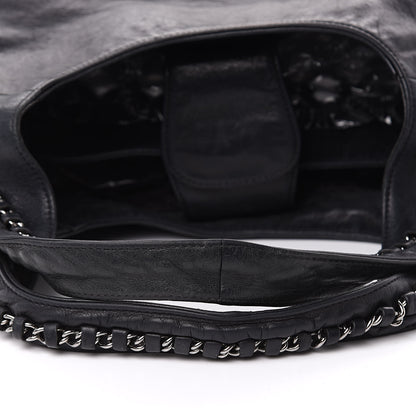 Chanel Lambskin Chain Hobo Black 13 of 15