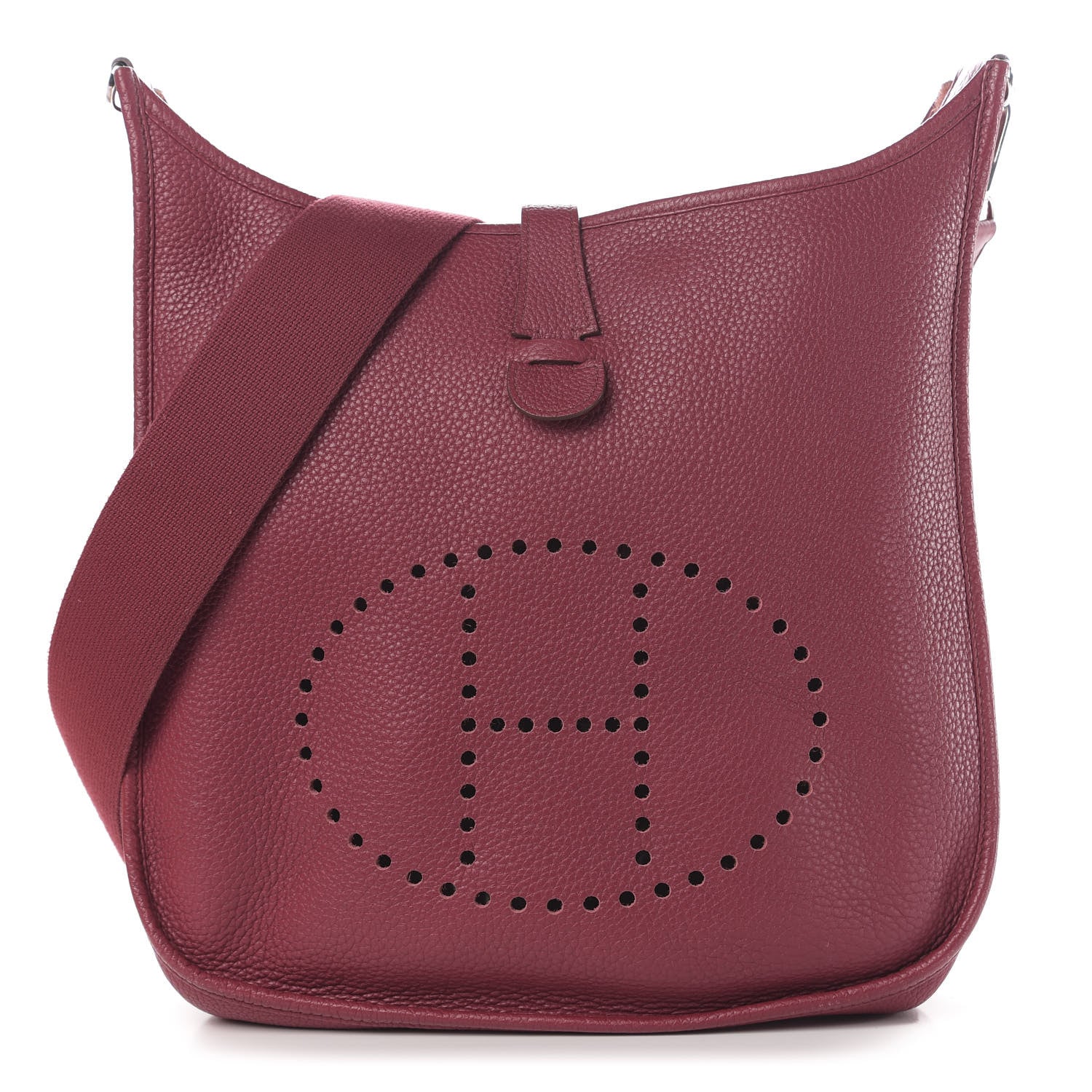 Hermes Taurillon Clemence Evelyne III PM Rubis 1 of 12