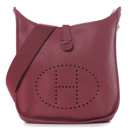 Hermes Taurillon Clemence Evelyne III PM Rubis 1 of 12