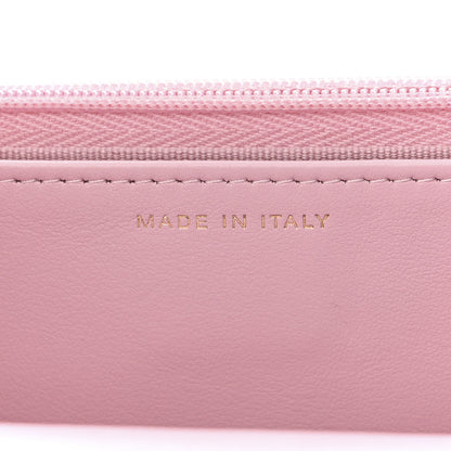 Chanel Lambskin Quilted Logo WOC Wallet On Chain Pink 7 of 17