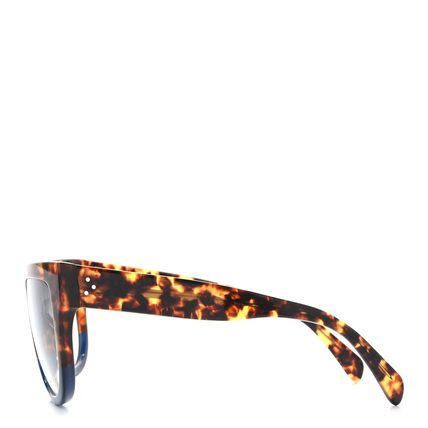 Celine Shadow Sunglasses CL 41026/S Havana Blue 3 of 6