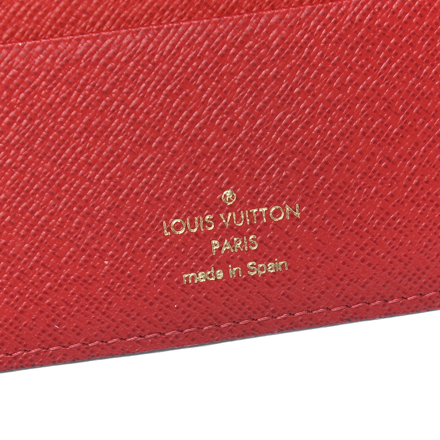 Damier Ebene Insolite Wallet Red