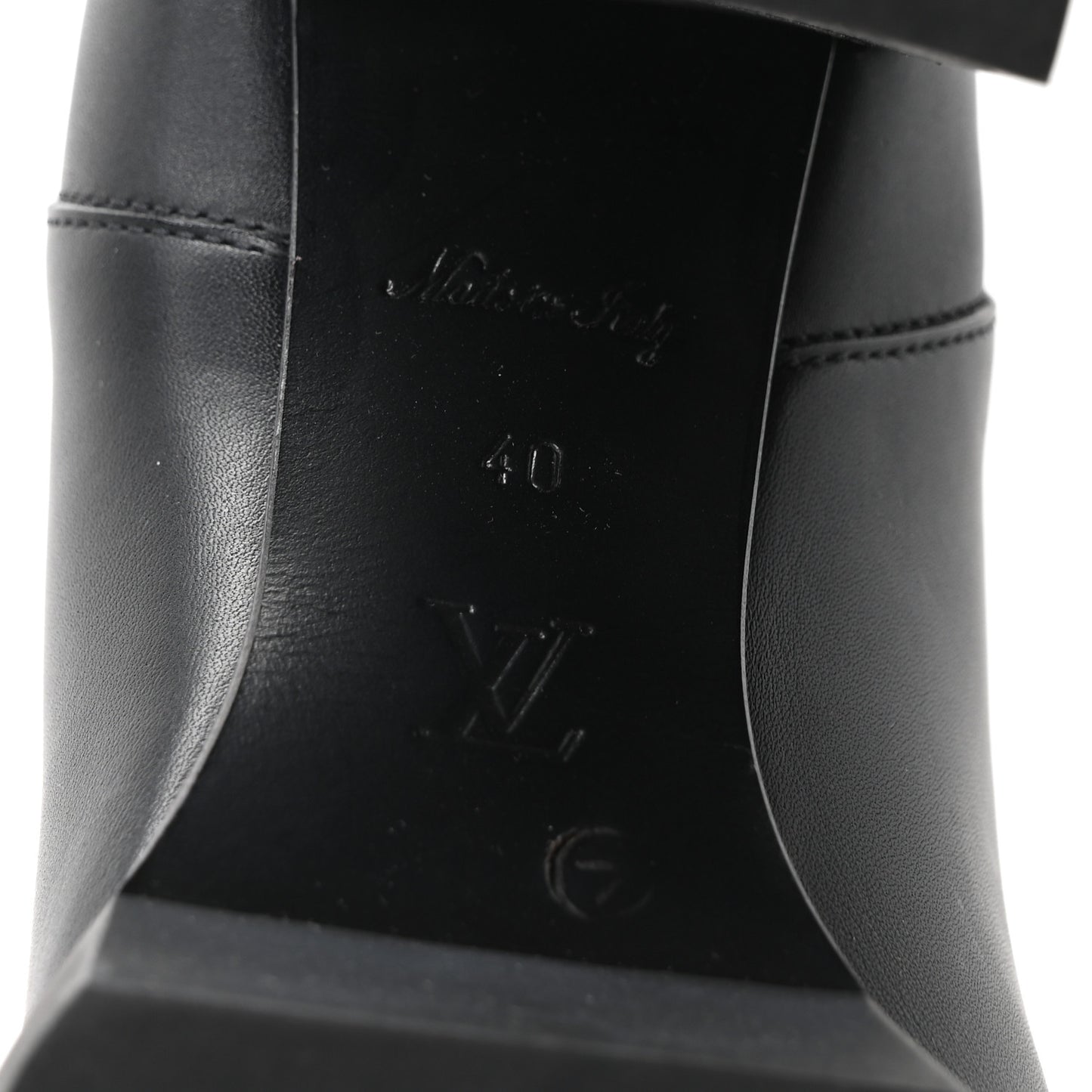Calfskin Monogram Star Trail Chelsea Ankle Boots 40 Black