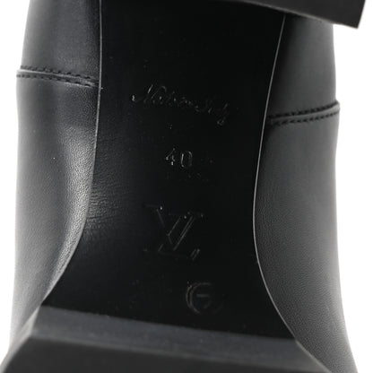 Louis Vuitton Calfskin Monogram Star Trail Chelsea Ankle Boots 40 Black 7 of 9