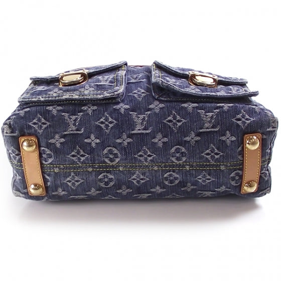 Monogram Denim Baggy PM Blue