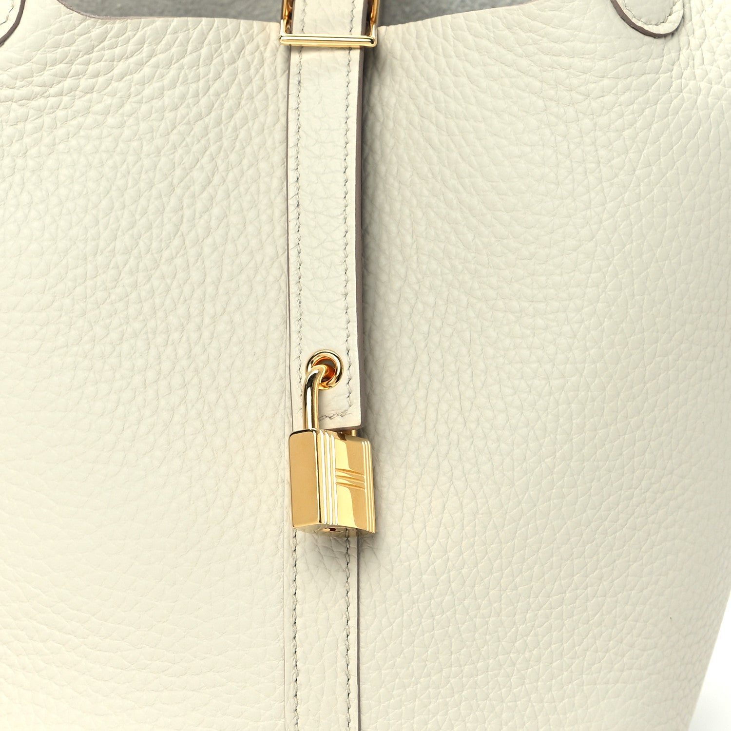 Hermes Taurillon Clemence Picotin Lock 18 PM Beton 8 of 12