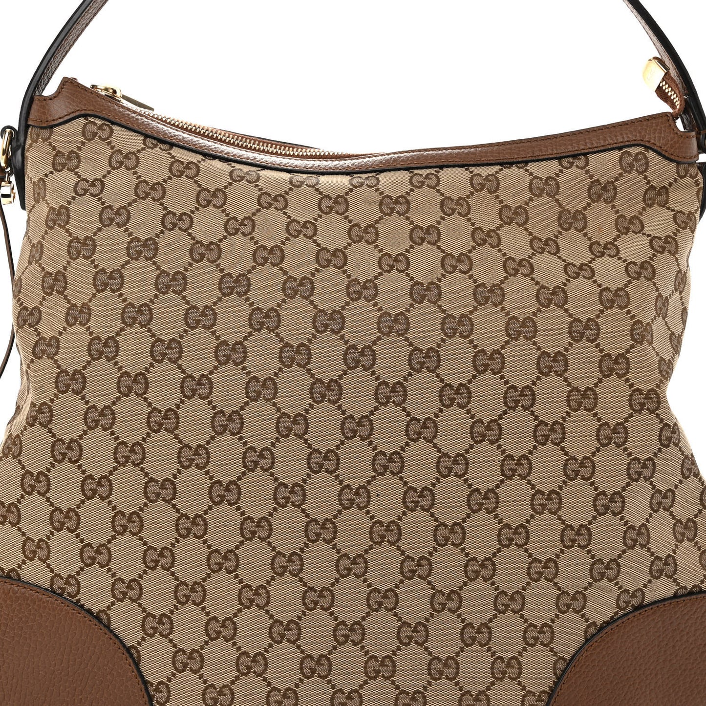 Soft GG Monogram Large Margaux Hobo Brown