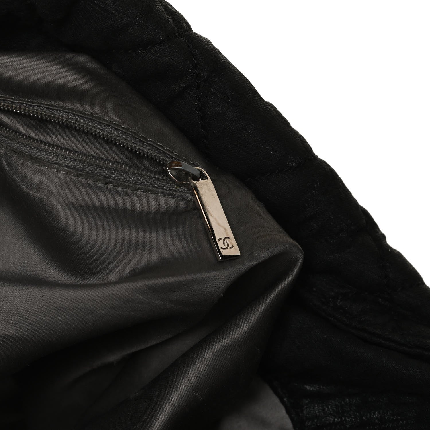 Chanel Crinkled Coated Canvas Le Marais Hobo Black 16 of 20