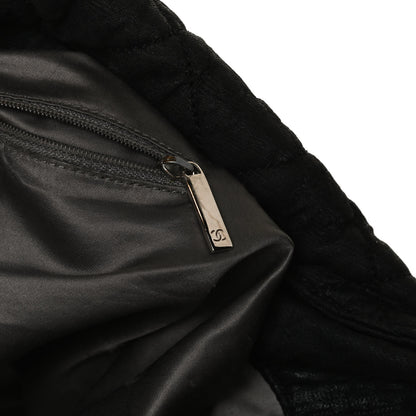 Chanel Crinkled Coated Canvas Le Marais Hobo Black 16 of 20