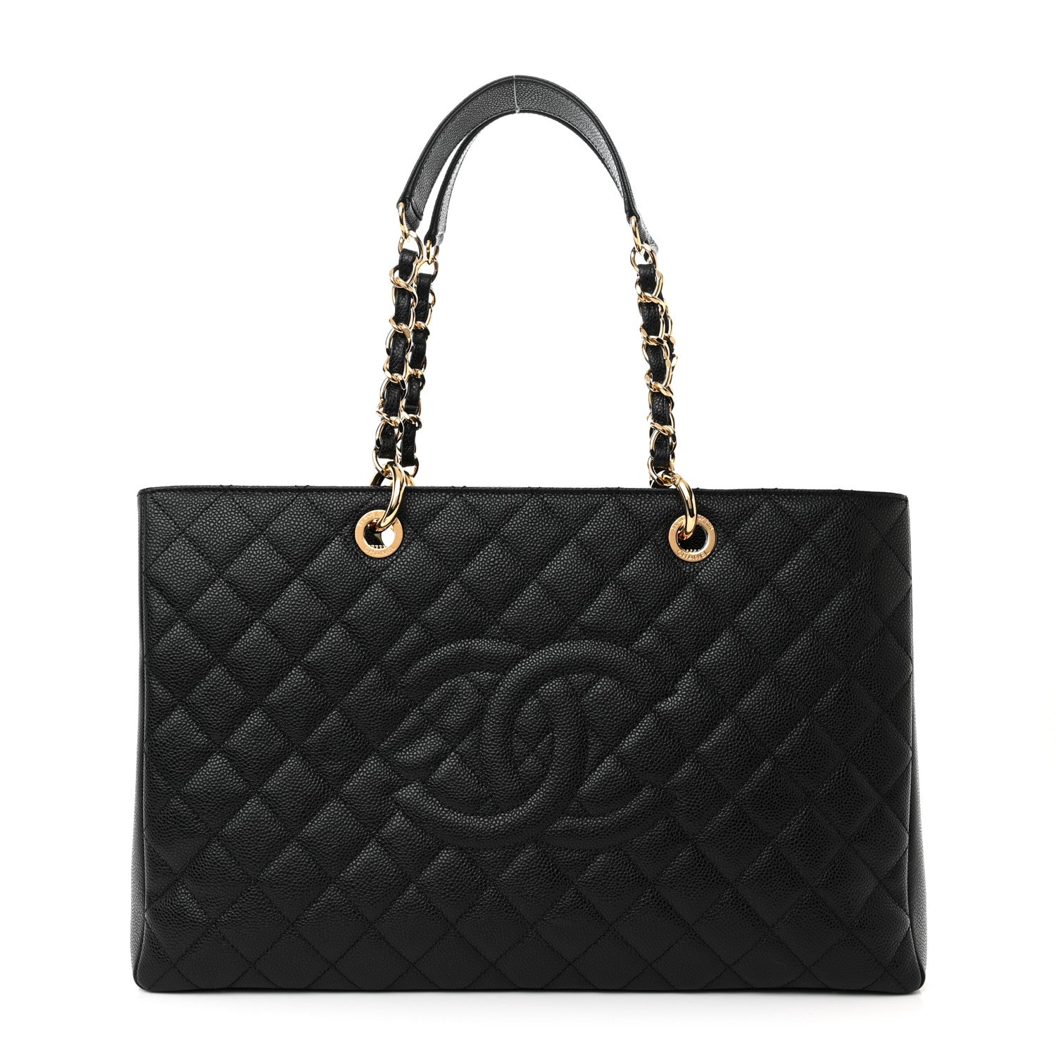 Chanel Caviar Quilted XL Grand Shopping Tote GST Black 1 of 11