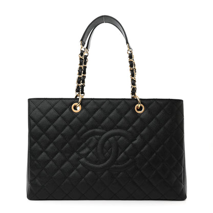 Chanel Caviar Quilted XL Grand Shopping Tote GST Black 1 of 11