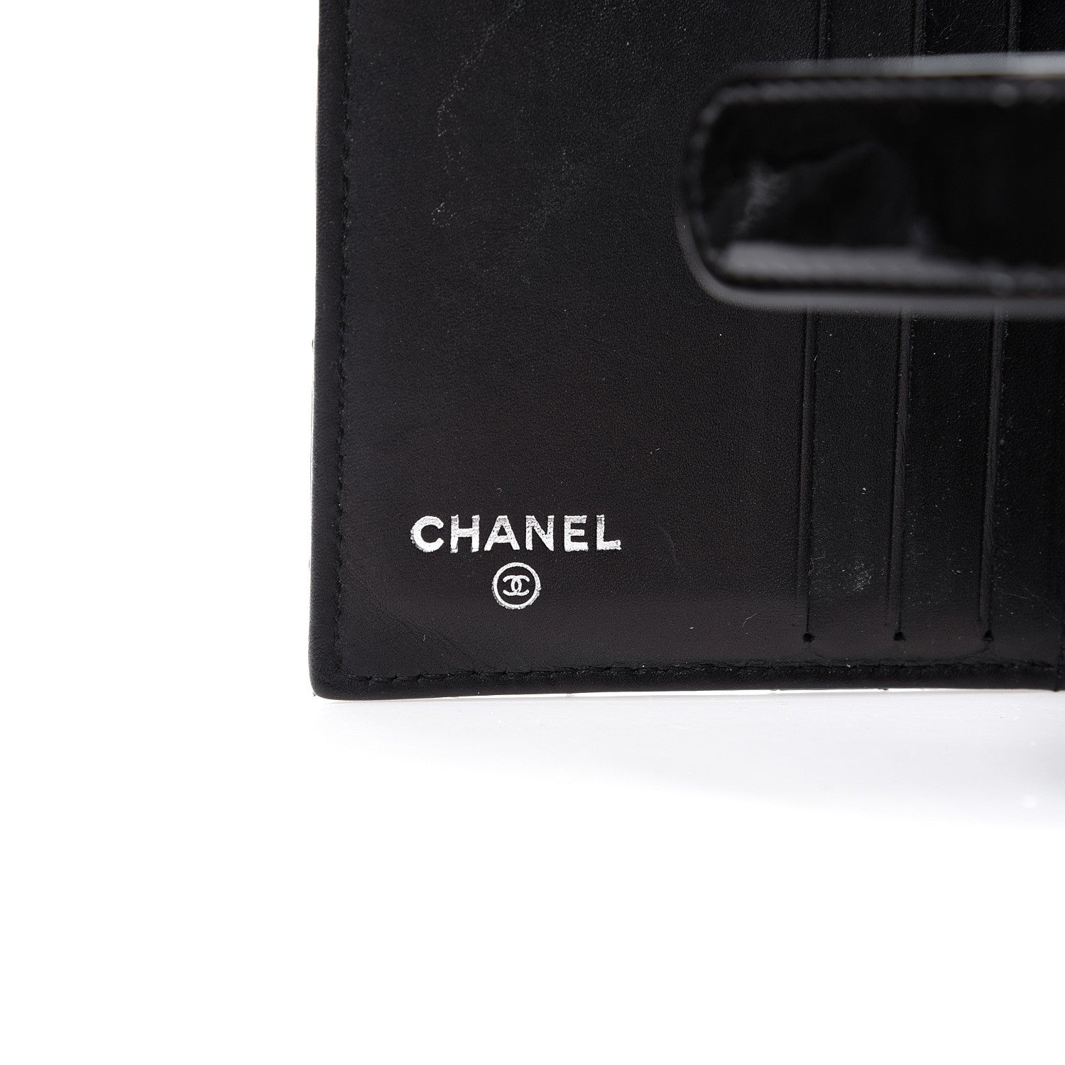Chanel Patent Quilted Brilliant Compact Wallet Black 6 of 10