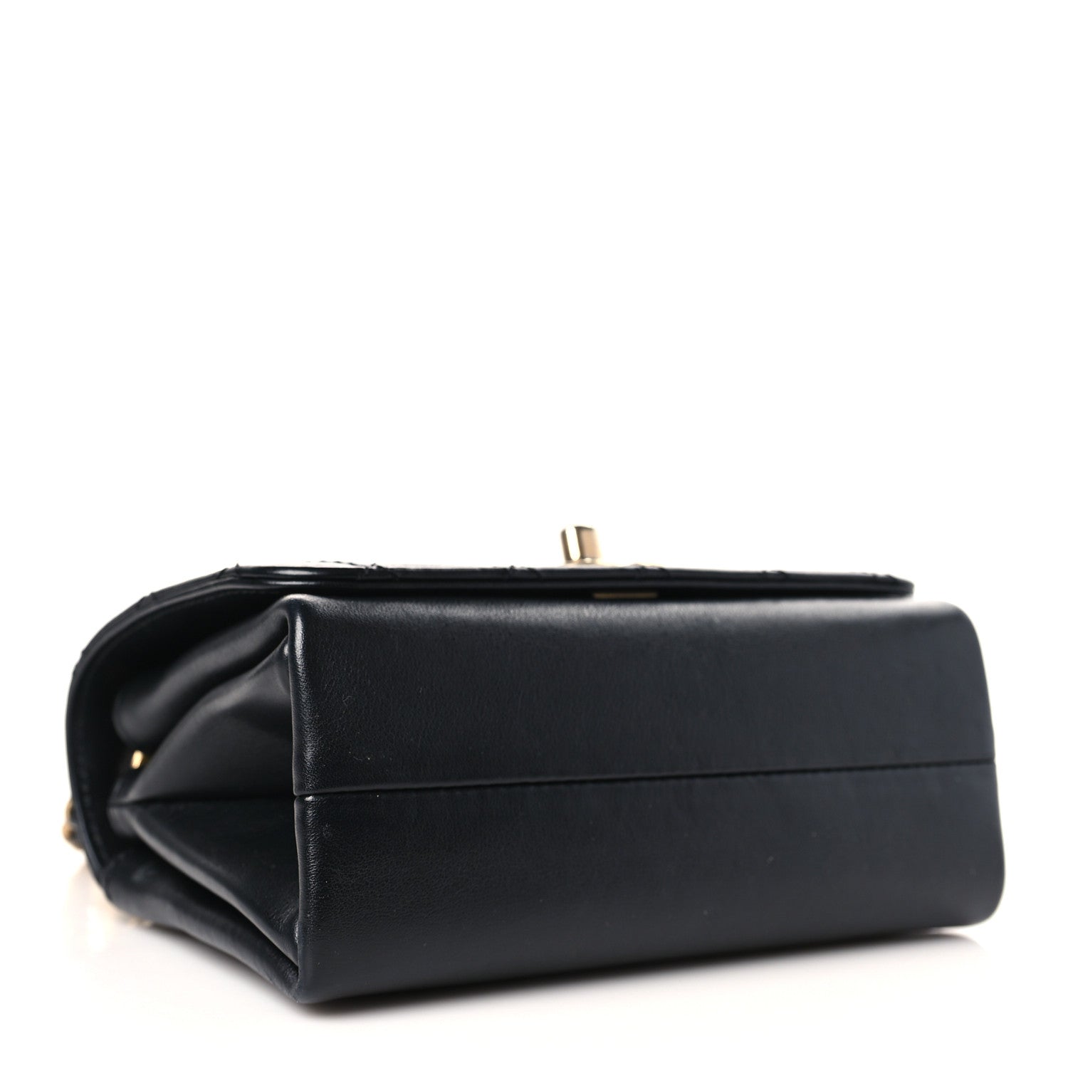 Chanel Calfskin Quilted Pearl Jewel Chain Flap Black 4 of 9