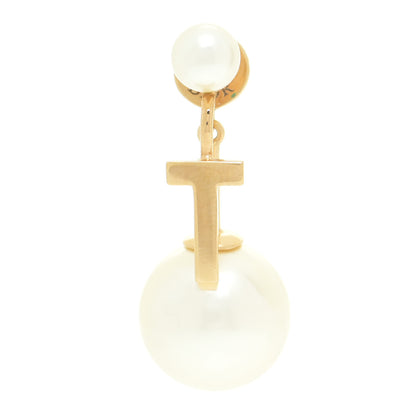 Christian Dior Pearl My ABCDior T Tribale Earring Gold 1 of 7