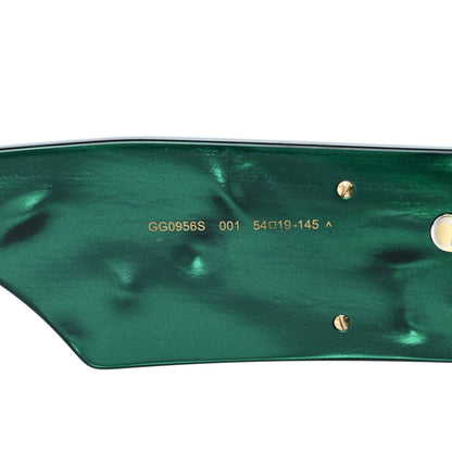 Gucci Acetate Square Frame Sunglasses GG0956S Green Black 7 of 8