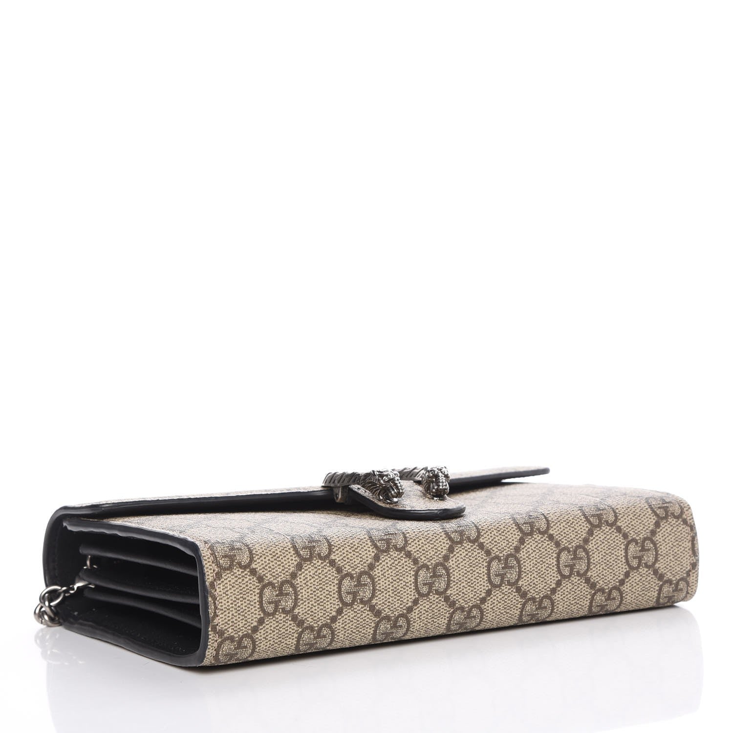 Gucci GG Supreme Monogram Mini Dionysus Chain Wallet Beige Black 4 of 8
