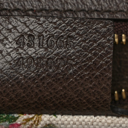 Gucci Calfskin Embroidered Medium Sylvie Top Handle Bag New Acero Multicolor 7 of 9