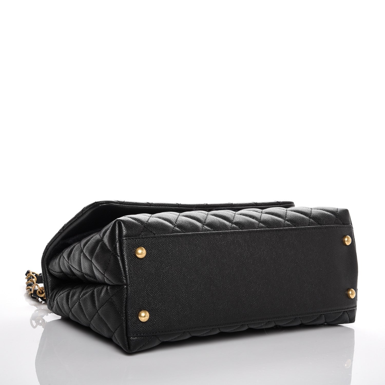 Chanel Caviar Quilted Small Coco Handle Flap Black 4 of 7