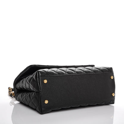Chanel Caviar Quilted Small Coco Handle Flap Black 4 of 7