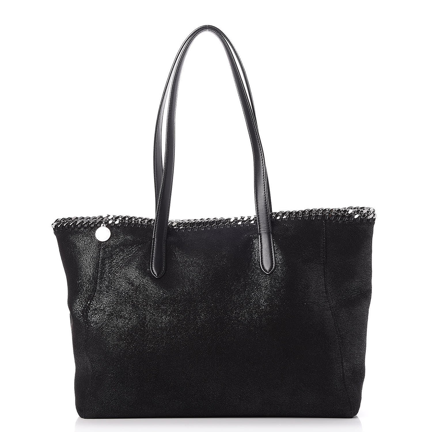 Stella McCartney Shaggy Deer Falabella East West Shopper Tote Black 1 of 9