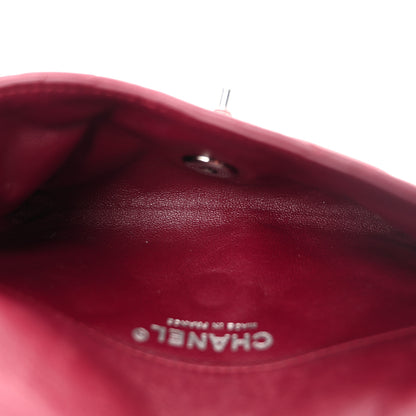 Chanel Lambskin Quilted Mini Mineral Nights Flap Crossbody Bag Dark Red 5 of 12