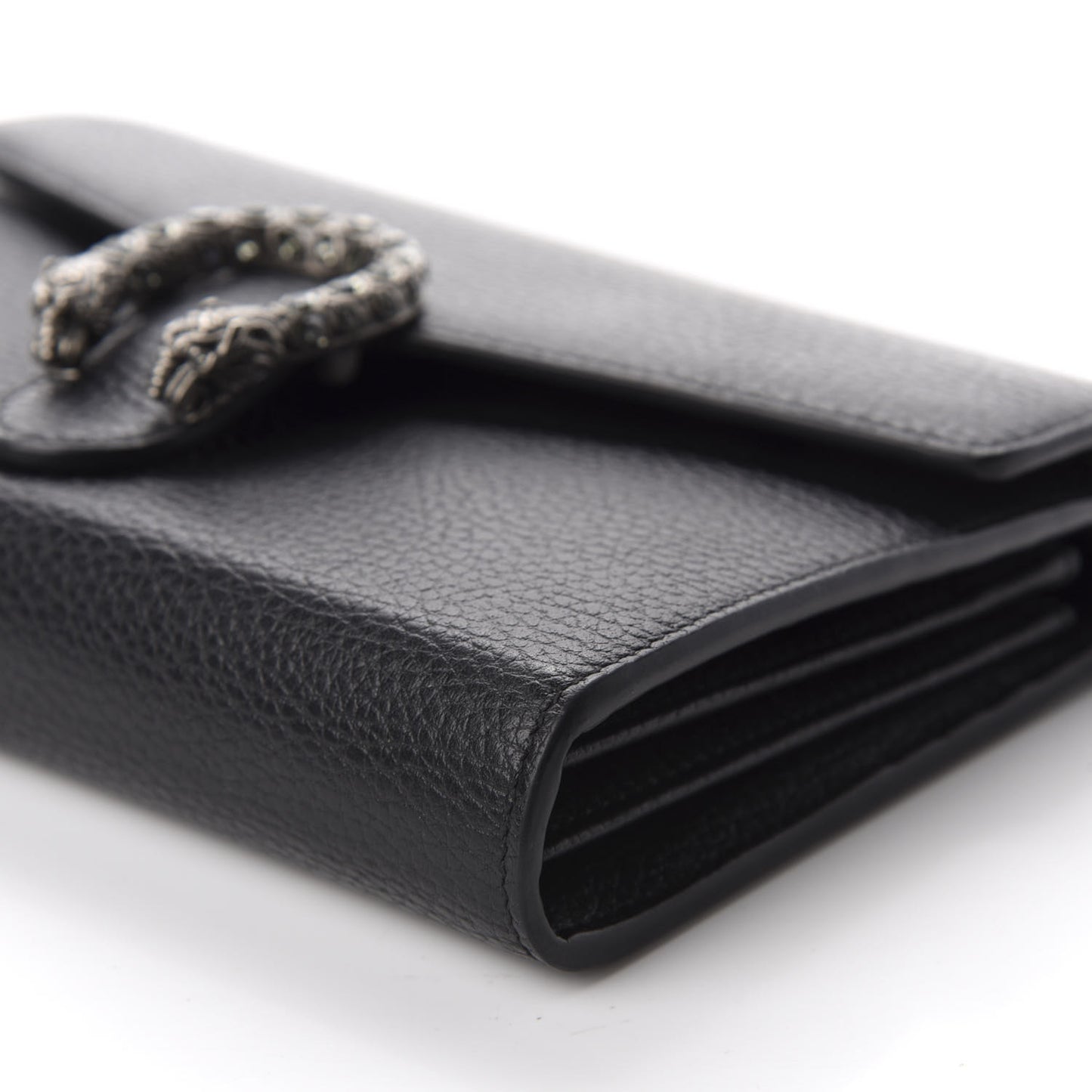 Calfskin Mini Dionysus Chain Wallet Black