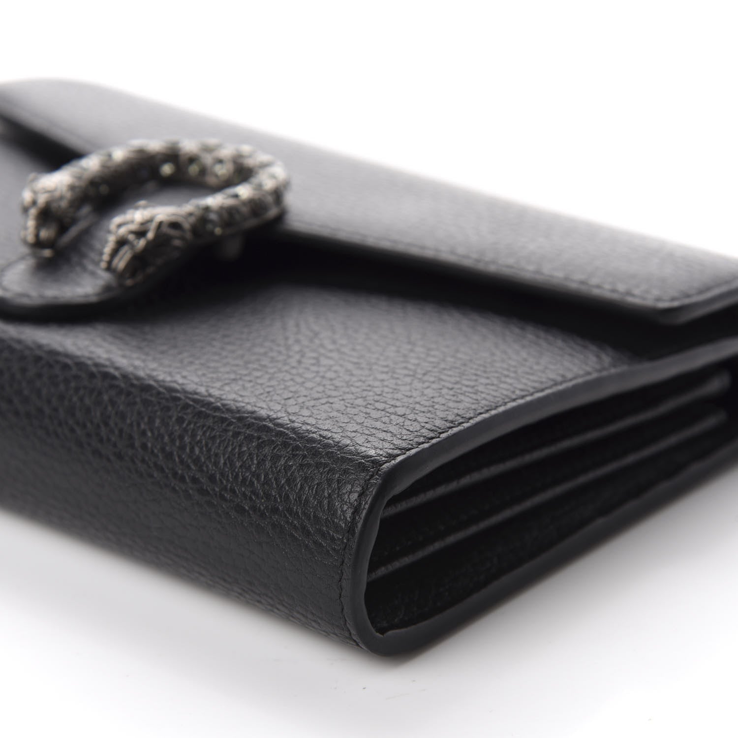 Gucci Calfskin Mini Dionysus Chain Wallet Black 7 of 11