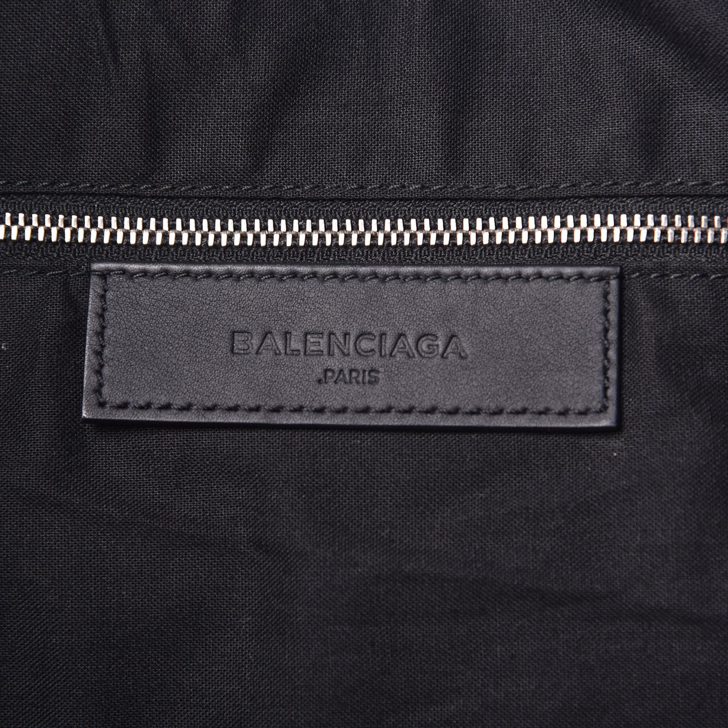 Lambskin Mens Perforated Canvas Navy Tote Black