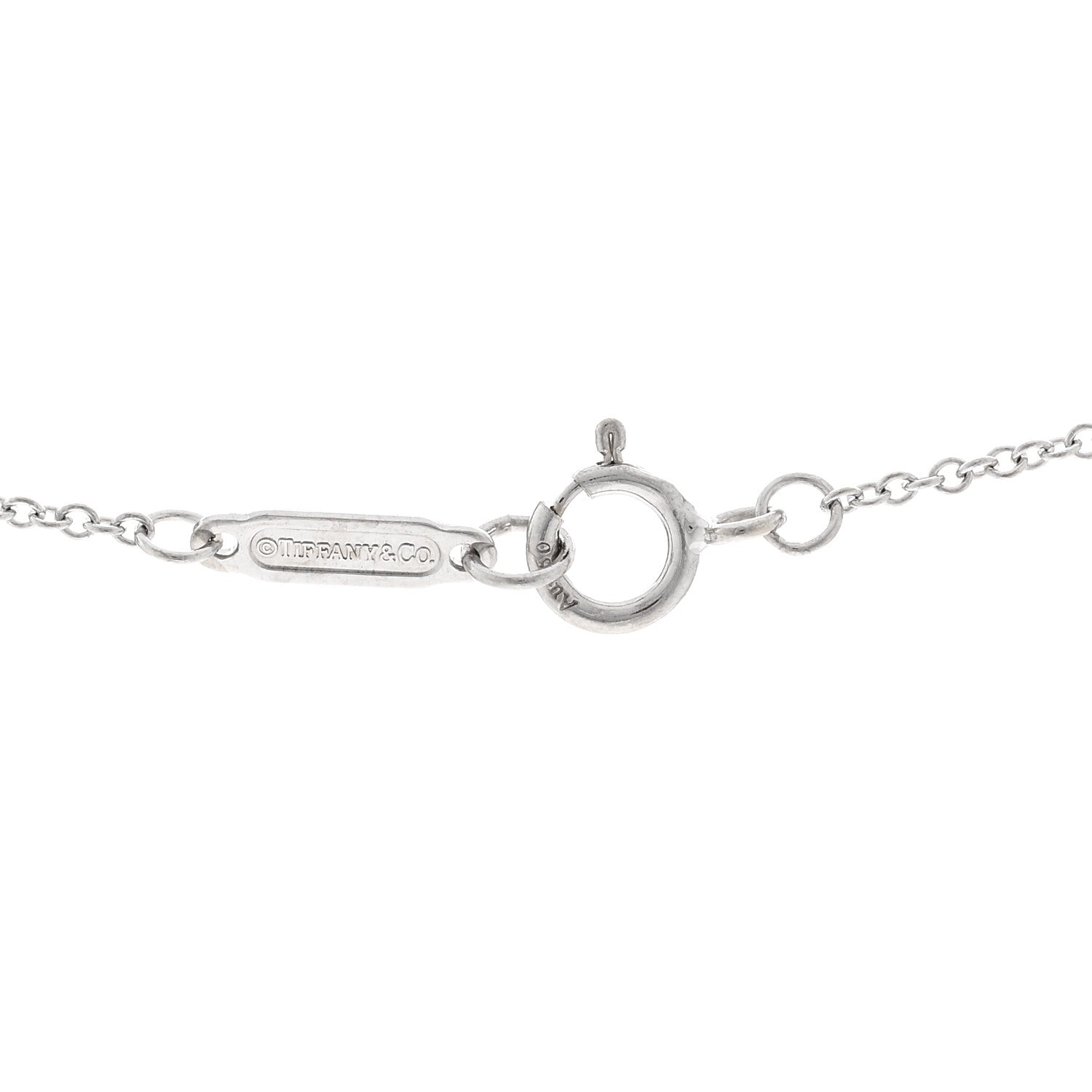 Tiffany 18K White Gold Chain Necklace 19.5" 4 of 4
