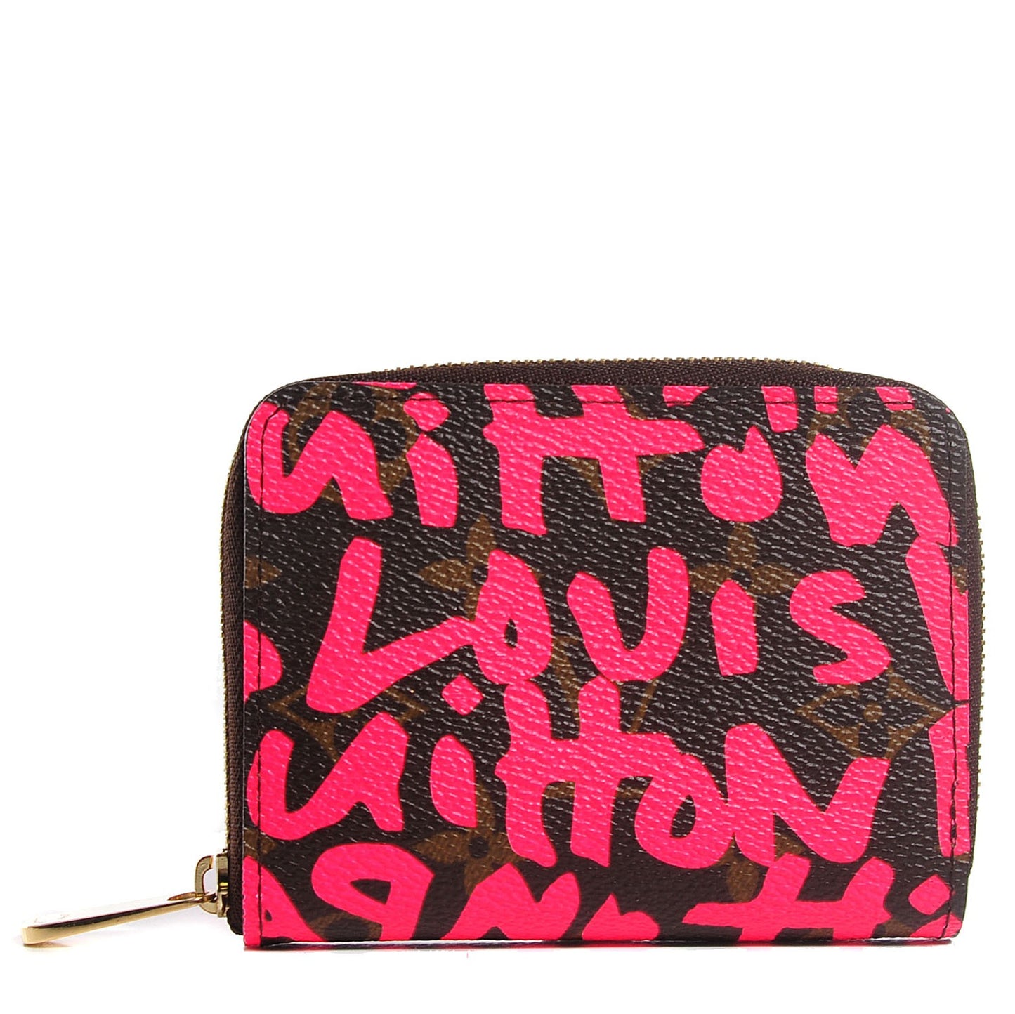 Monogram Graffiti Zippy Coin Purse Fuchsia