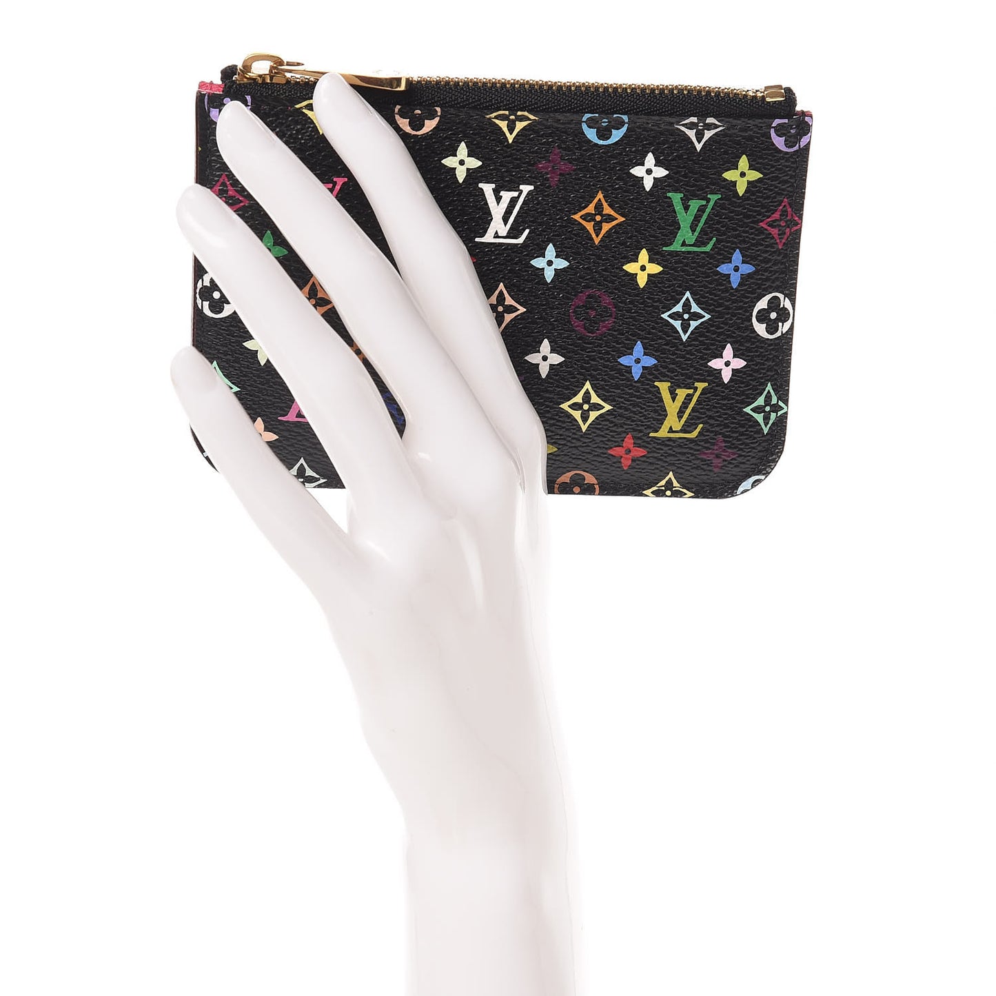 Monogram Multicolor Key Pouch Black Grenade