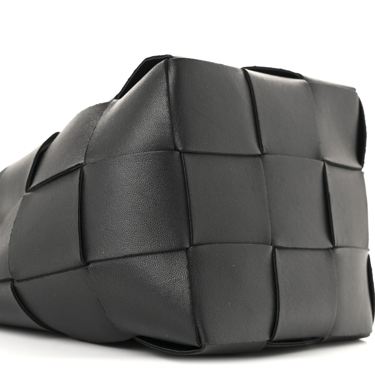 Nappa Maxi Intrecciato Small Cassette Bucket Bag Black