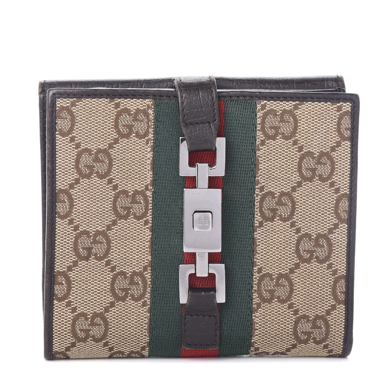 Monogram Web Wallet Brown