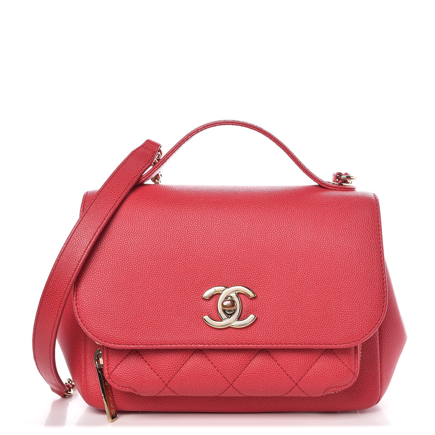 Chanel Caviar Quilted Mini Business Affinity Flap Red 1 of 8