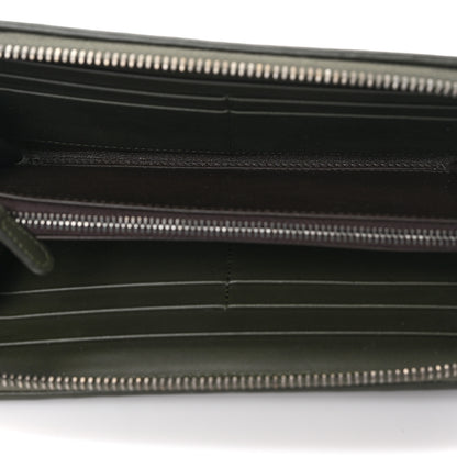 Bottega Veneta Nappa Intrecciato Zip Around Wallet Khaki 5 of 6