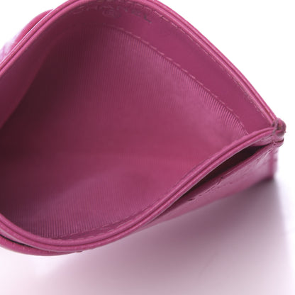 Chanel Caviar Quilted Card Holder Pink 5 of 12