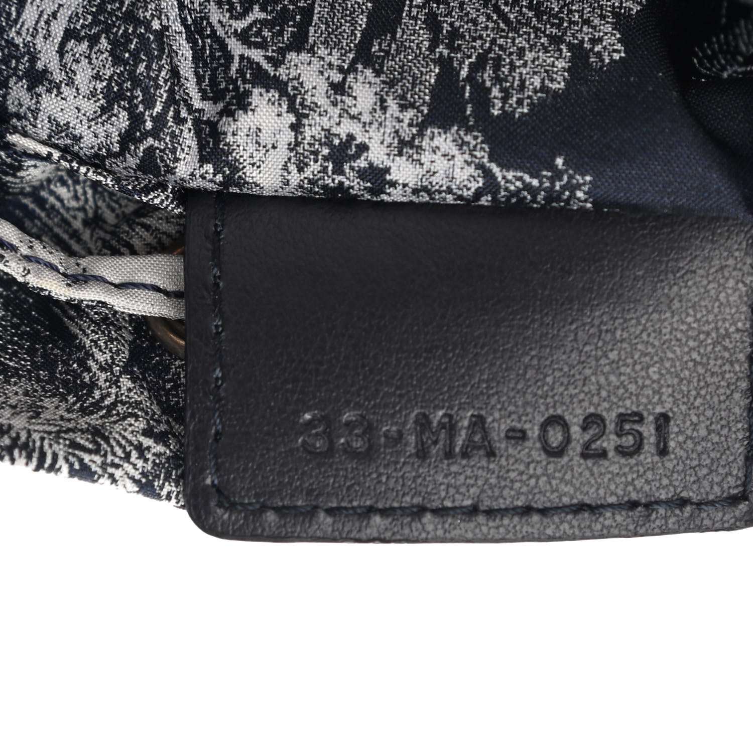 Christian Dior Technical Fabric Embroidered Toile De Jouy Sauvage DiorTravel Pouch Blue 7 of 11