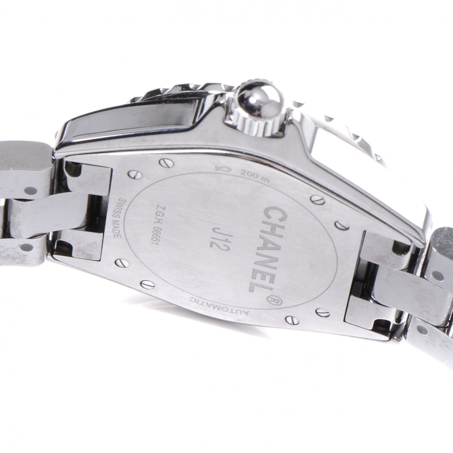 Chanel Titanium Ceramic Diamond 38mm J12 Automatic Watch 5 of 7