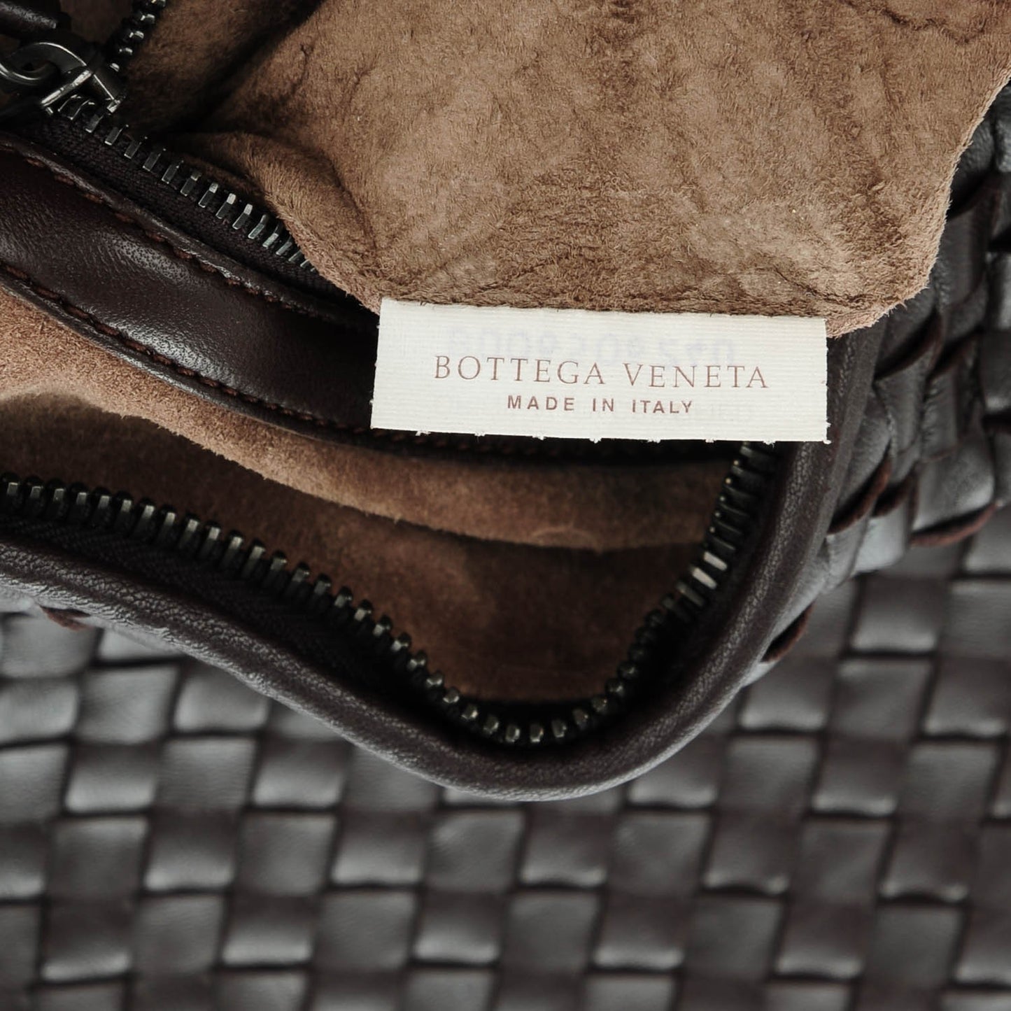 Nappa Intrecciato Large Veneta Hobo Ebano