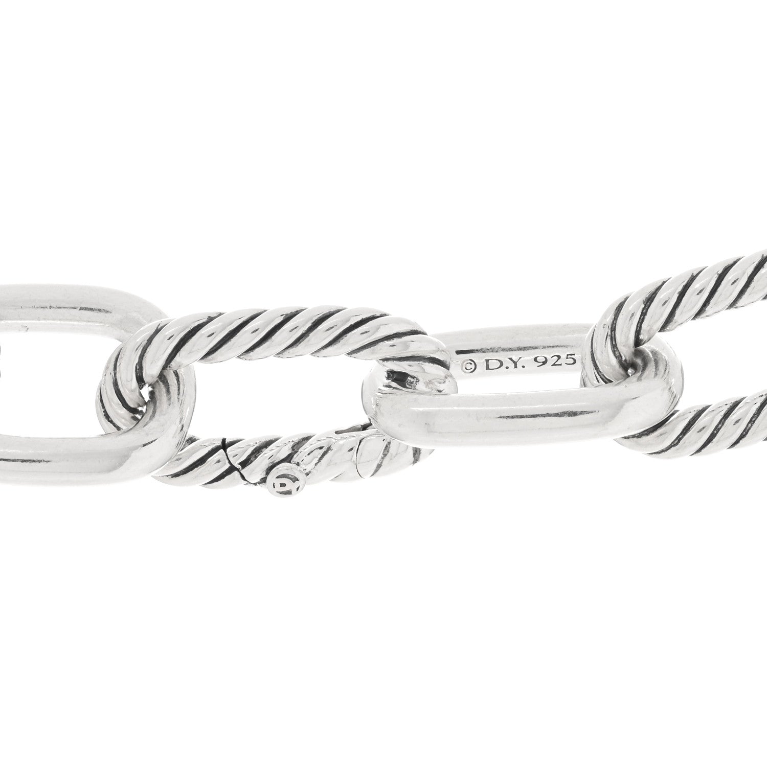 David Yurman Sterling Silver 18K Yellow Gold 11mm Madison Chain Necklace 3 of 3