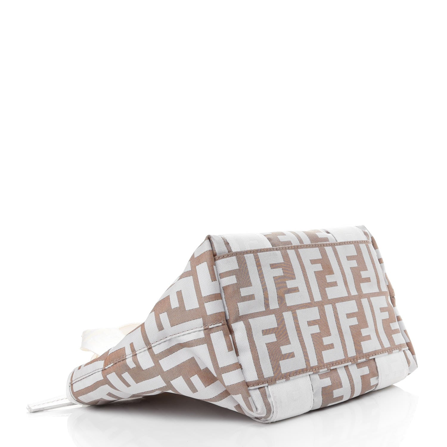Fendi Nylon Zucca Tote Beige 3 of 5