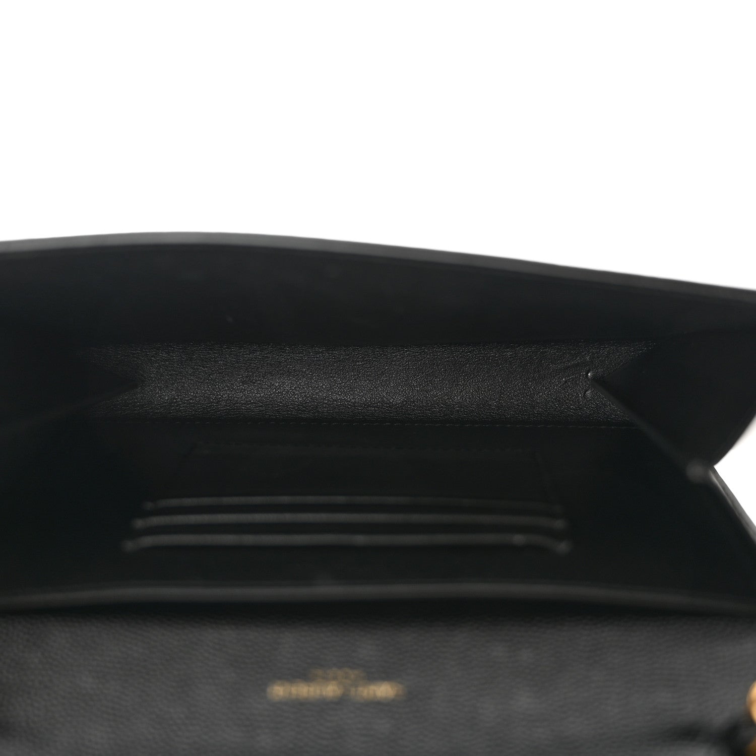 Saint Laurent Grain De Poudre Monogram Cassandra Chain Wallet Black 5 of 9