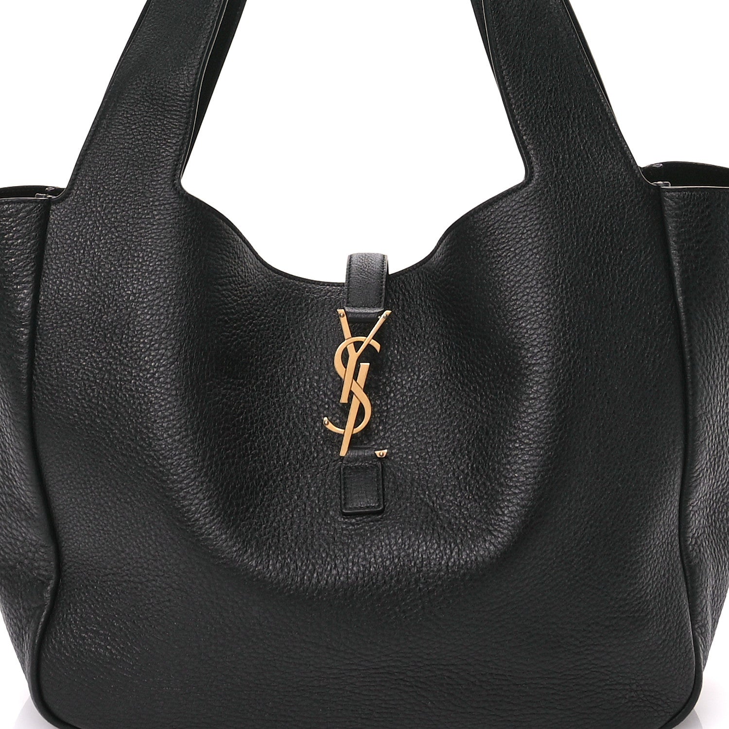 Saint Laurent Grained Deerskin Bea Tote Black 8 of 10