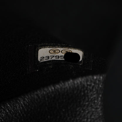 Chanel Crumpled Calfskin Quilted Jumbo Double Flap So Black 8 of 8
