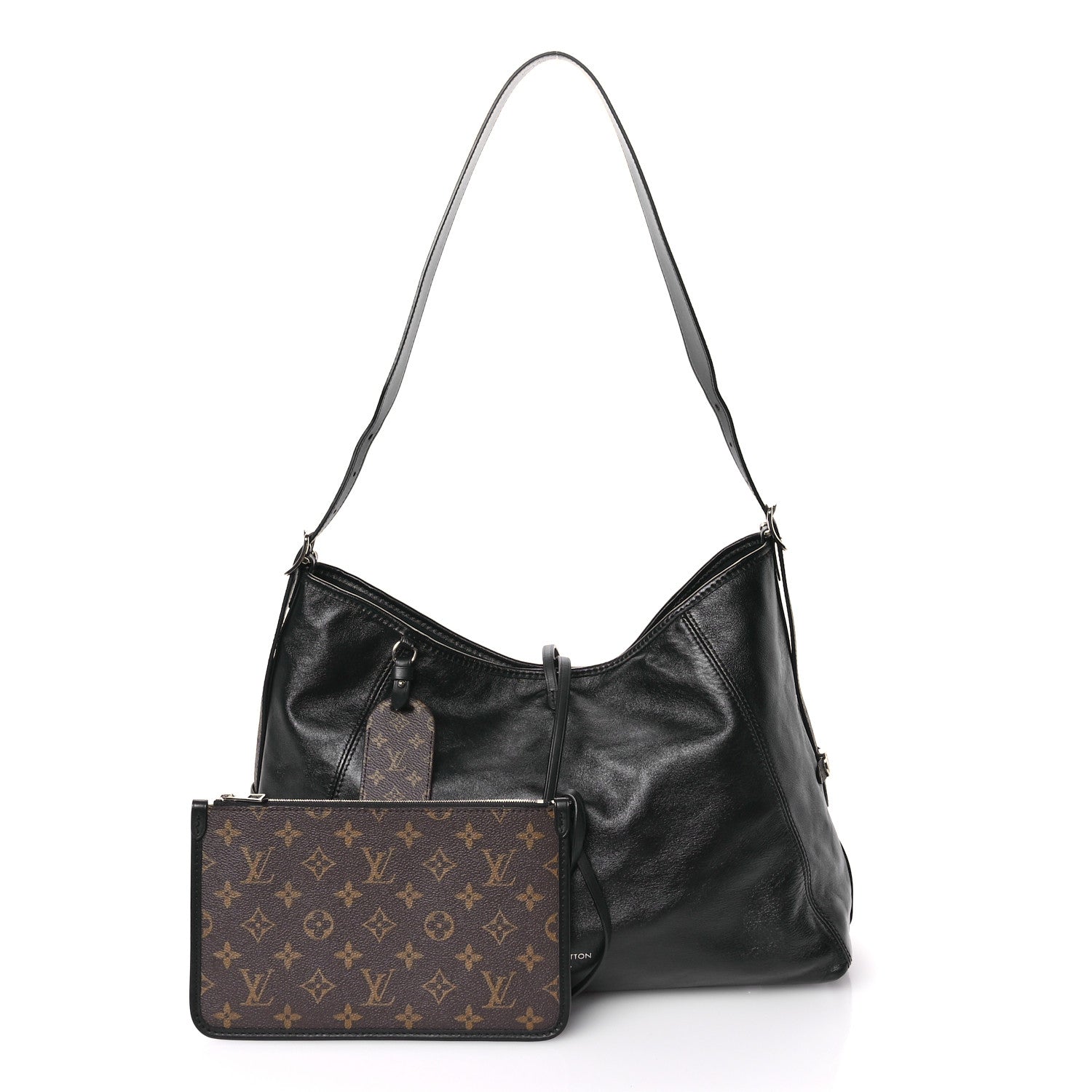 Louis Vuitton Lambskin CarryAll Vibe MM Black 3 of 11
