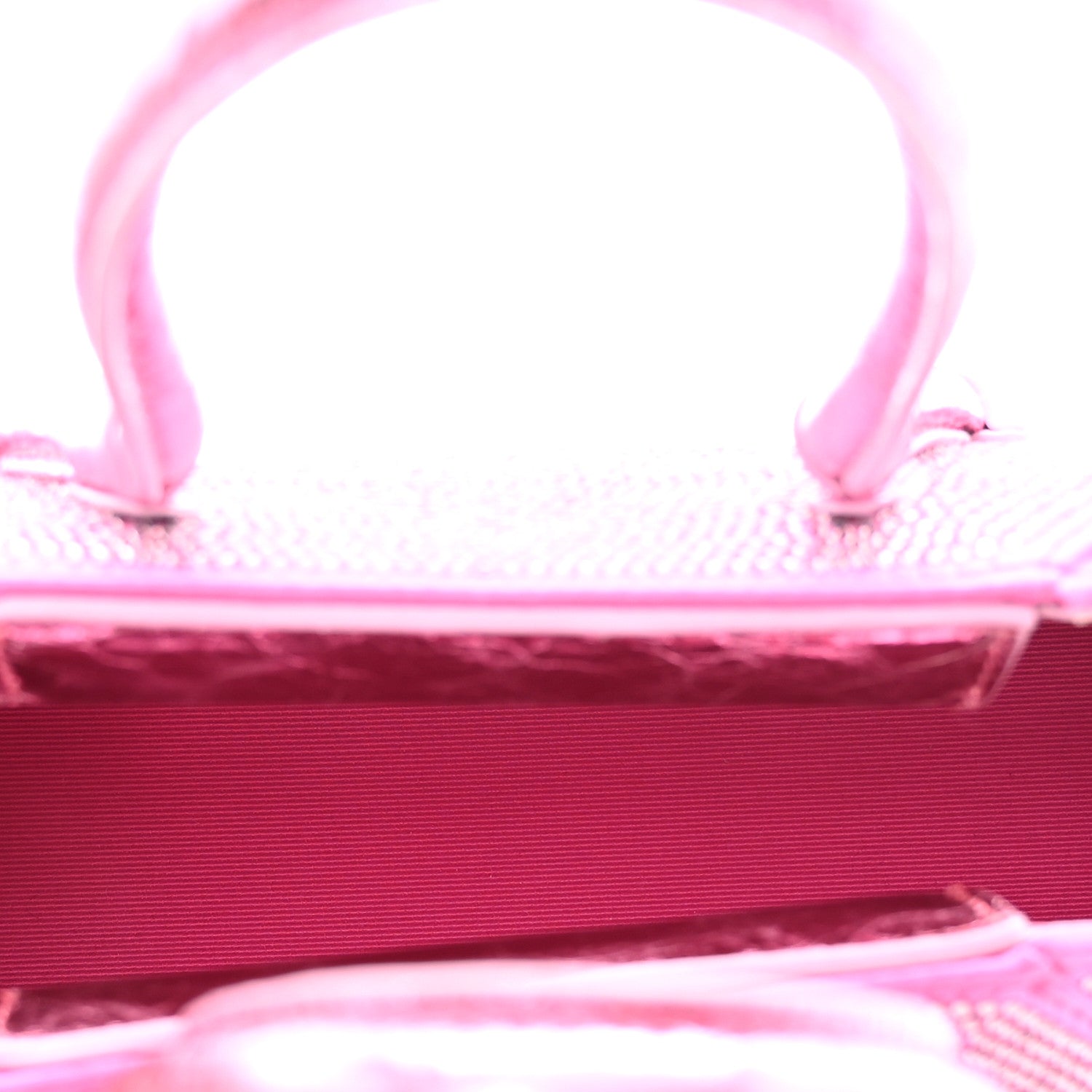 Givenchy Lambskin Satin Strass Mini Antigona Stretch Neon Pink 5 of 9